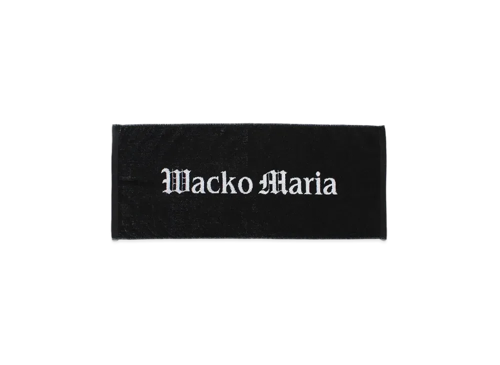 WACKO MARIA Logo Jacquard Towel [Small] "Black"