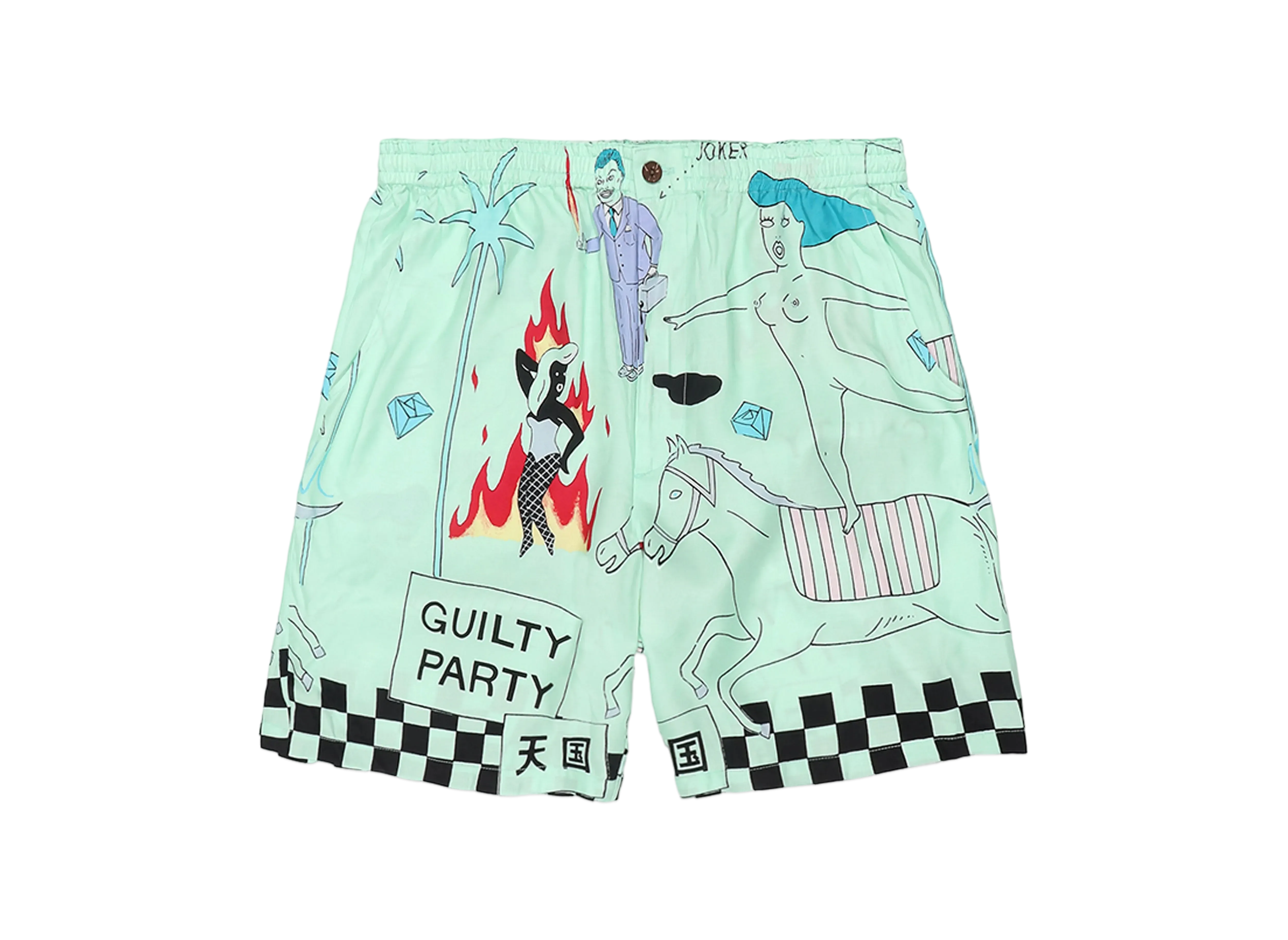 WACKO MARIA 世界平和プロジェクト / Hawaiian Shorts "Mint"