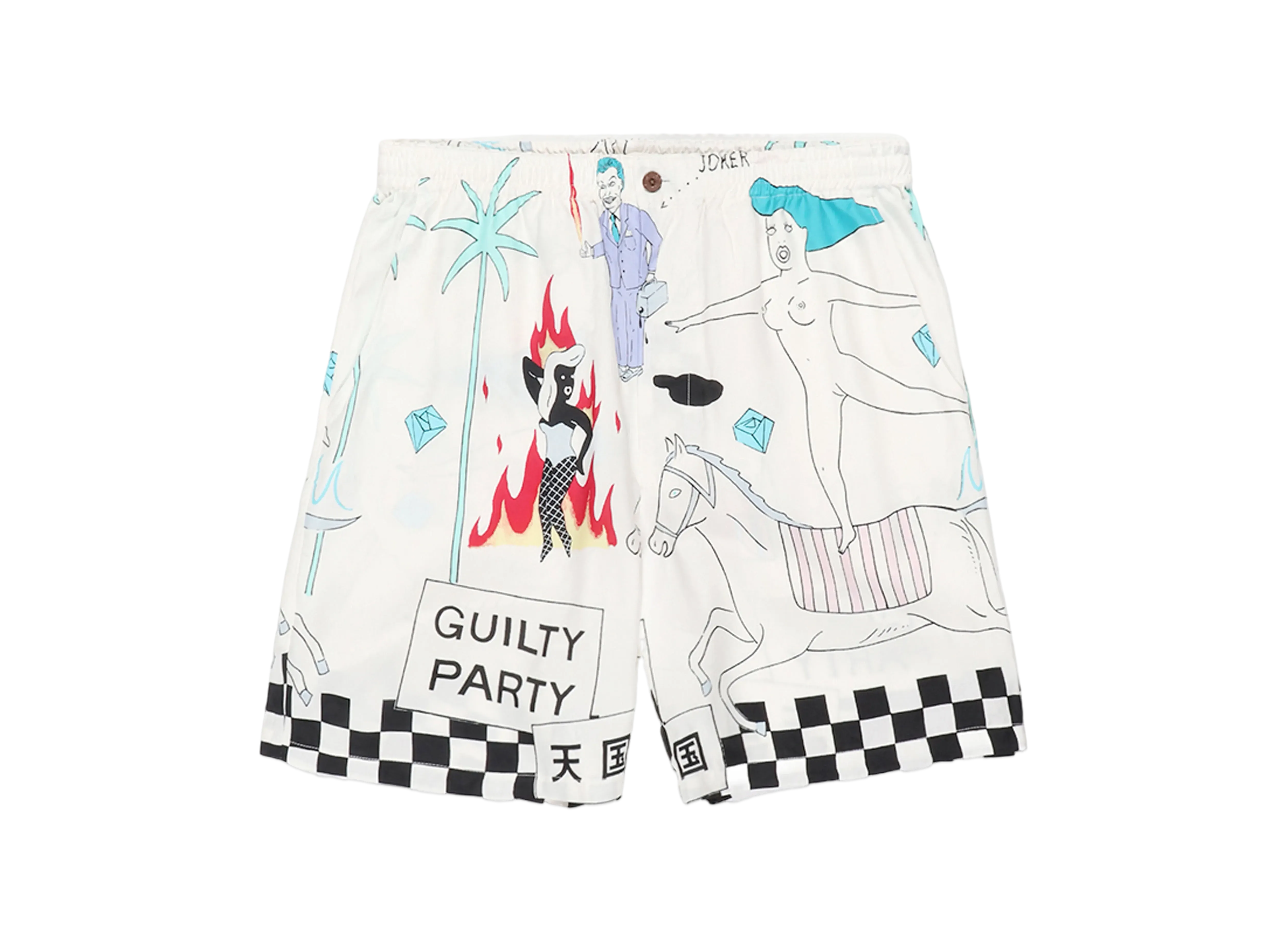 WACKO MARIA 世界平和プロジェクト / Hawaiian Shorts "White"