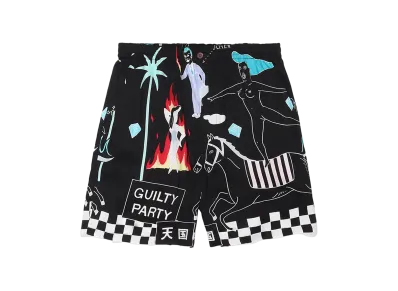 WACKO MARIA 世界平和プロジェクト / Hawaiian Shorts "Black"