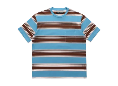 WACKO MARIA Striped T-Shirt "Blue"