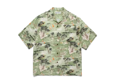 WACKO MARIA Hawaiian Shirt "Green"