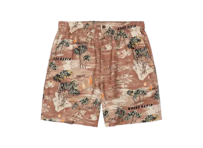 WACKO MARIA Hawaiian Shorts "Brown"