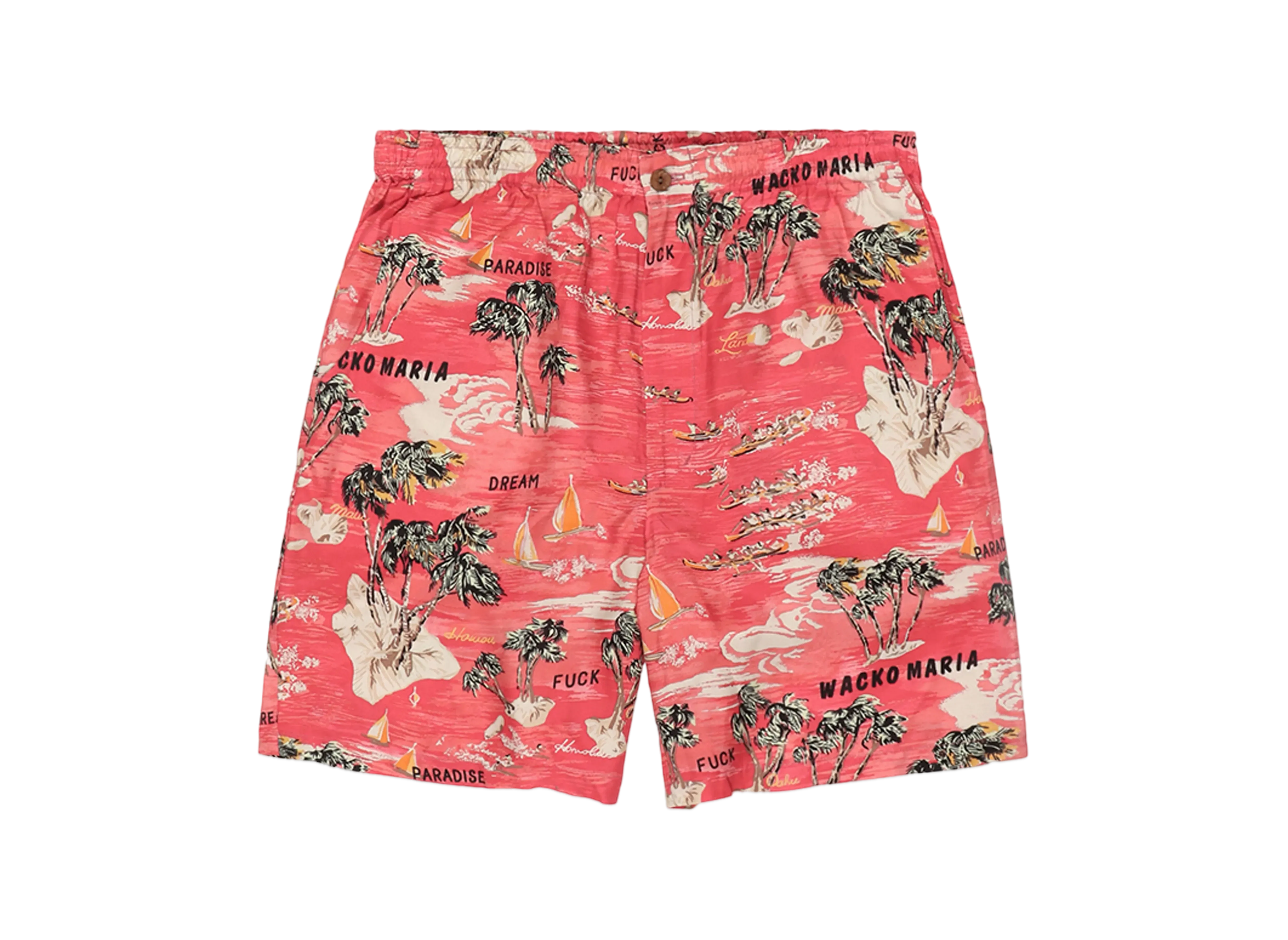 WACKO MARIA Hawaiian Shorts "Red"
