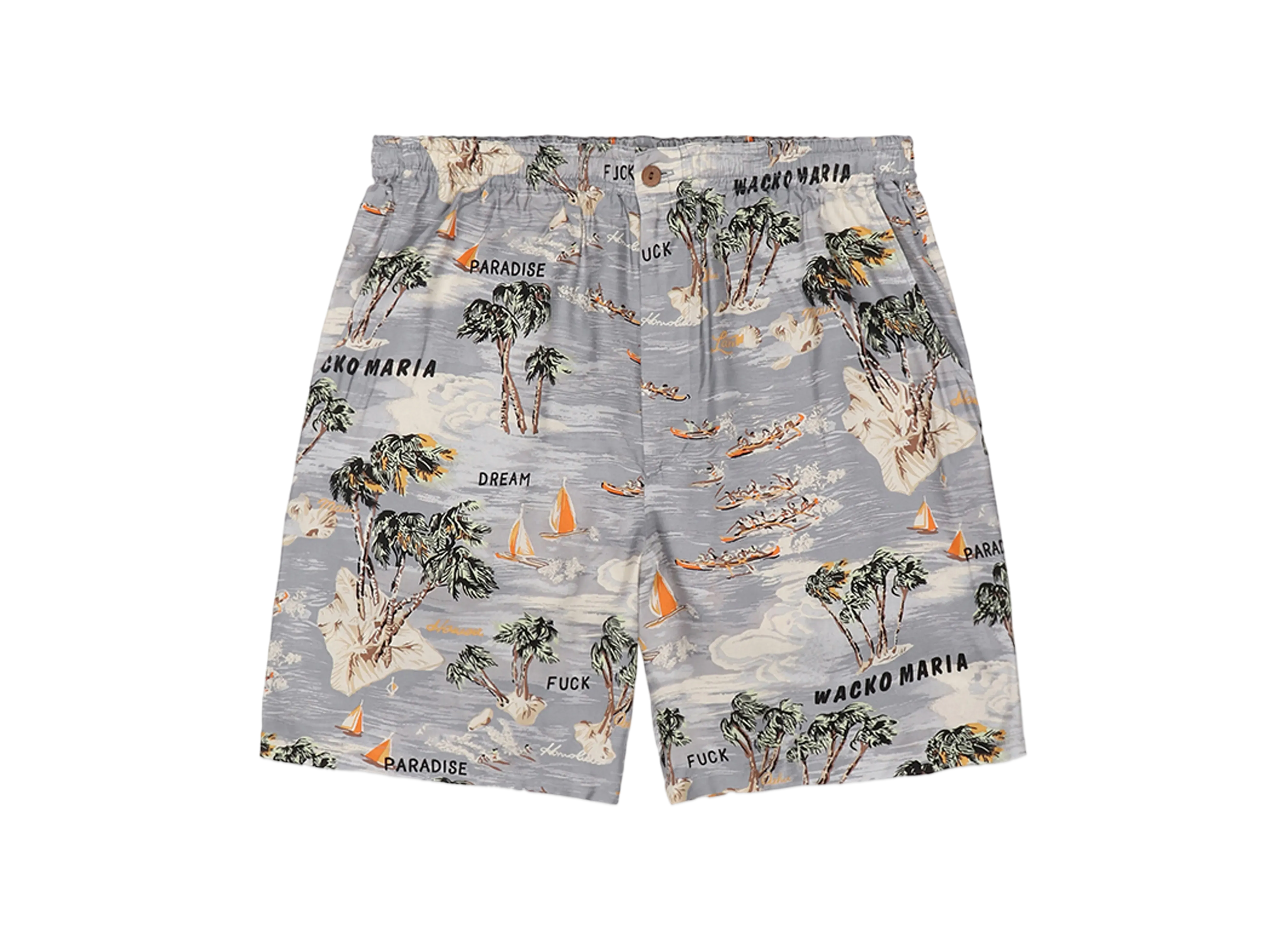 WACKO MARIA Hawaiian Shorts "Gray"