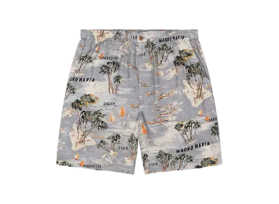 WACKO MARIA Hawaiian Shorts "Gray"