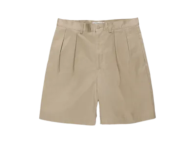 WACKO MARIA Double Pleated Chino Short Trousers "Beige"