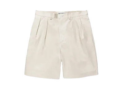 WACKO MARIA Double Pleated Chino Short Trousers "White"