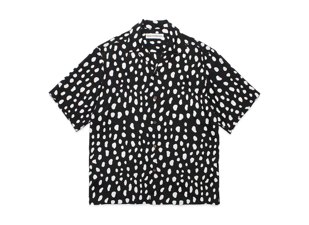 WACKO MARIA Leopard Hawaiian Shirt "Black"