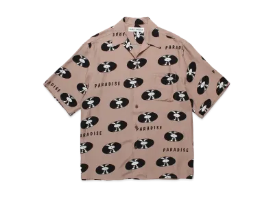 WACKO MARIA Records Hawaiian Shirt "Brown"