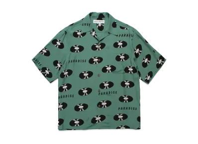 WACKO MARIA Records Hawaiian Shirt "Green"