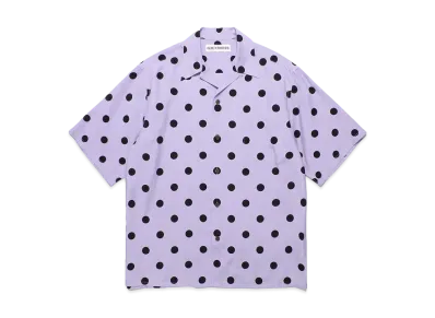 WACKO MARIA Dots Open Collar Shirt "Purple"