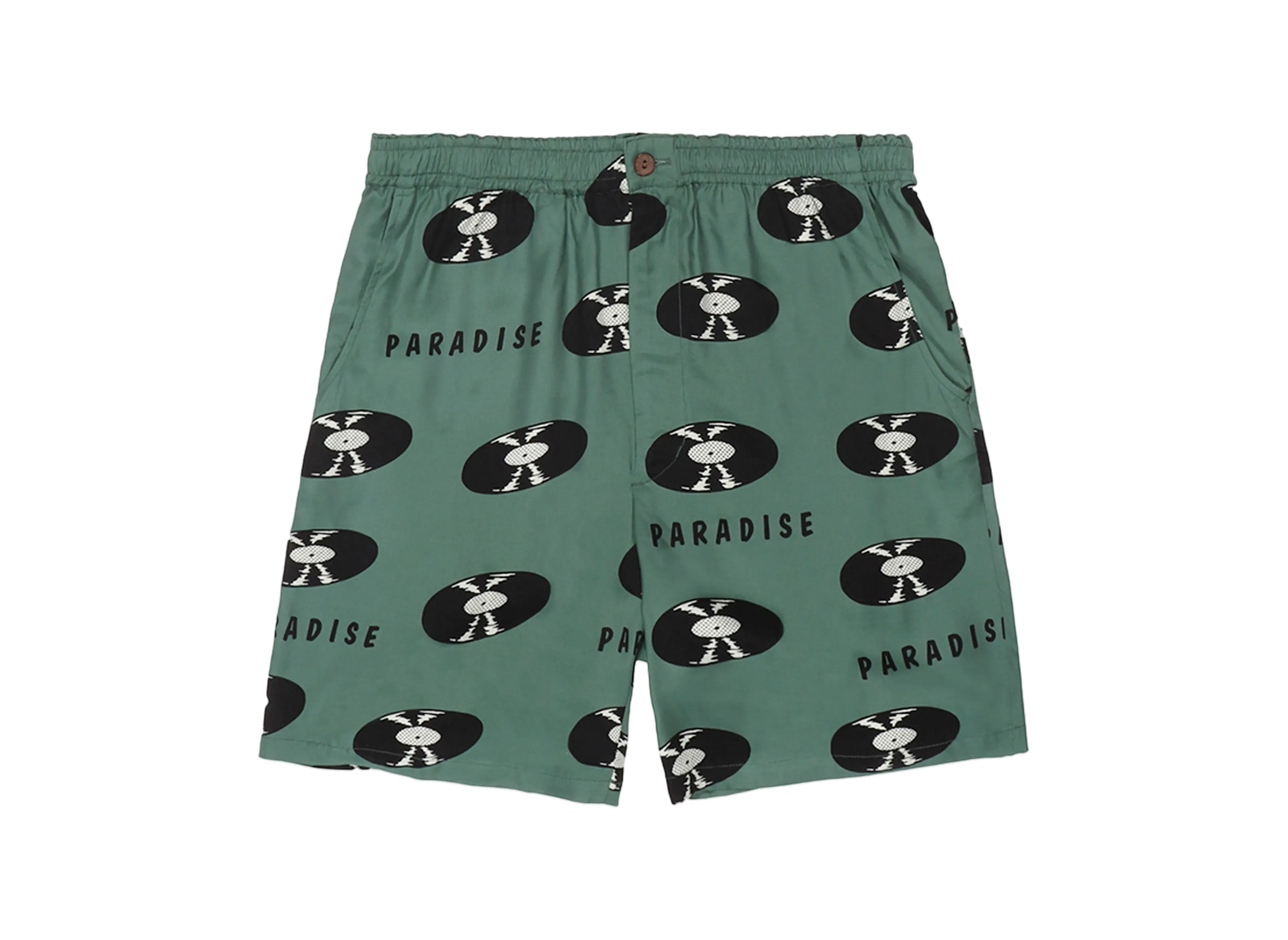WACKO MARIA Records Hawaiian Shorts "Green"