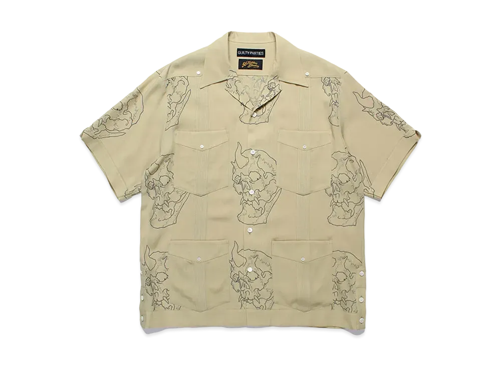 WACKO MARIA x 56 Tattoo Studio / Cuba Shirt "Olive"