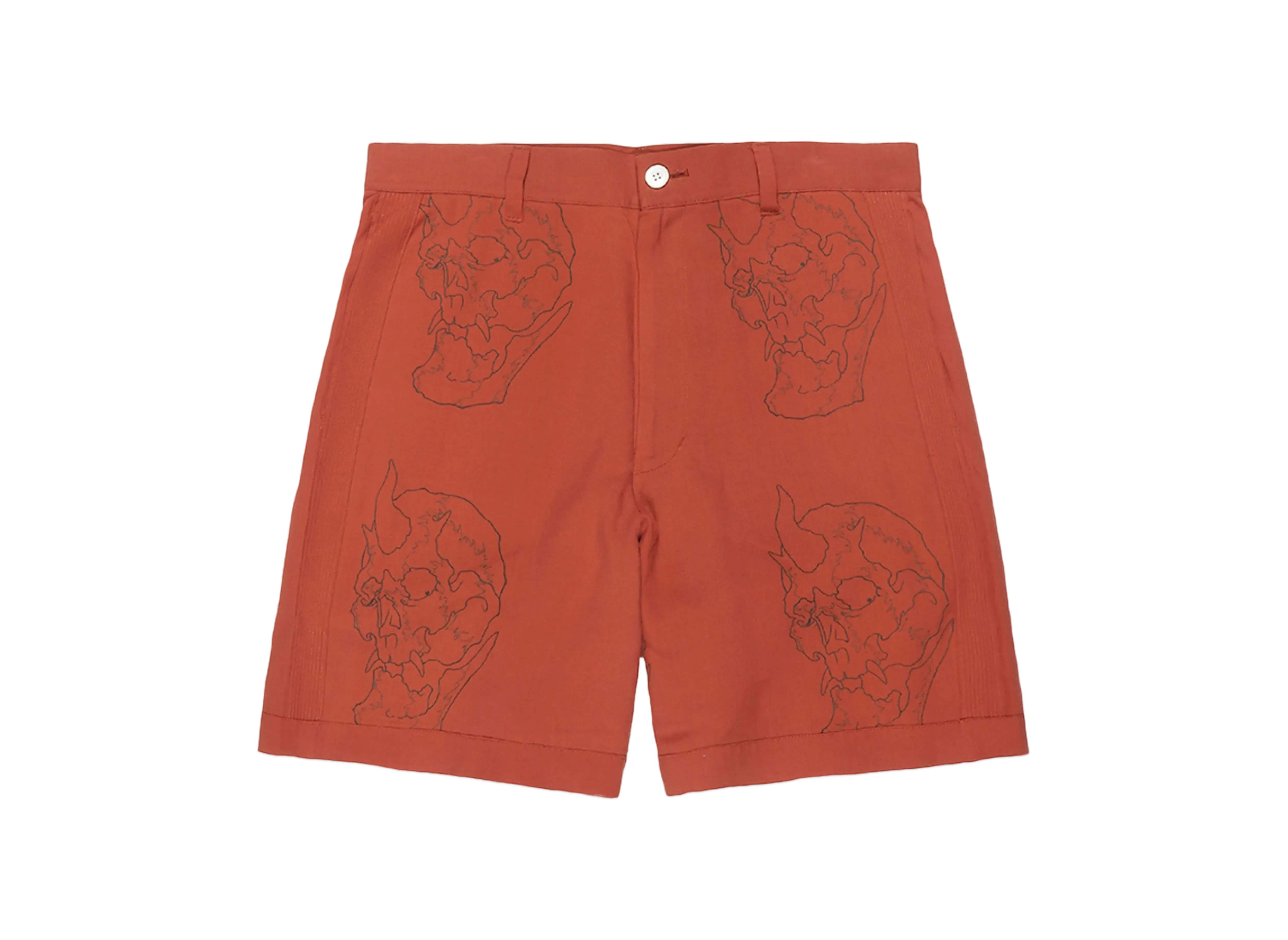WACKO MARIA x 56 Tattoo Studio / Cuba Shorts "Burgundy"