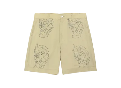 WACKO MARIA x 56 Tattoo Studio / Cuba Shorts "Olive"