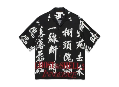 WACKO MARIA x GHOST IN THE SHELL 2 INNOCENCE Hawaiian Shirt "Black"