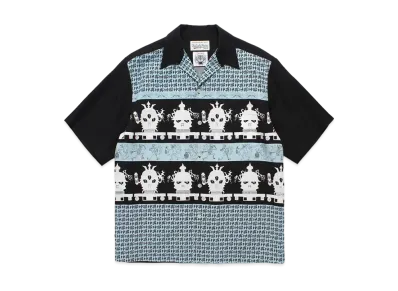 WACKO MARIA x WOLFS HEAD / Hawaiian Shirt "Blue"