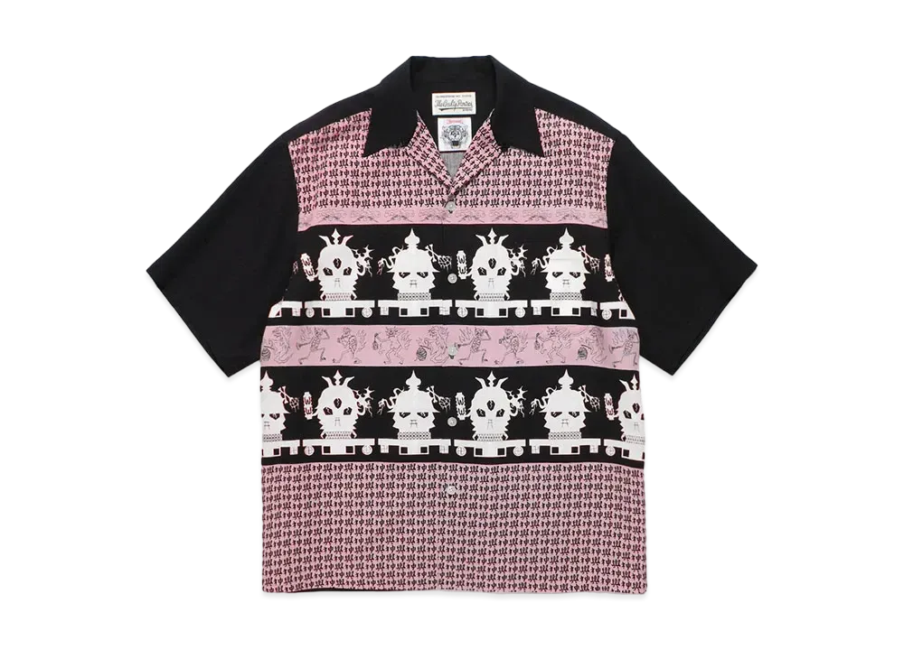 WACKO MARIA x WOLFS HEAD / Hawaiian Shirt "Pink"