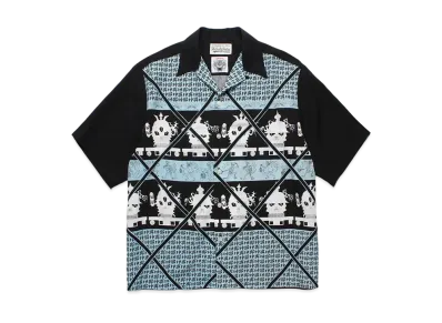 WACKO MARIA x WOLFS HEAD / Hawaiian Shirt "Blue"
