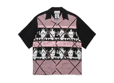 WACKO MARIA x WOLFS HEAD / Hawaiian Shirt "Pink"