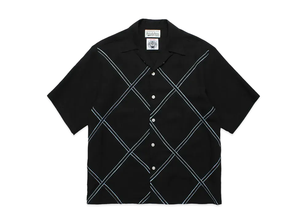 WACKO MARIA x WOLFS HEAD / Hawaiian Shirt "Blue"