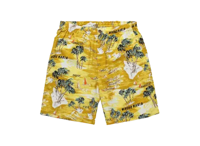 WACKO MARIA x MINEDENIM / Hawaiian Shorts "Yellow"