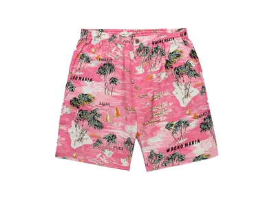 WACKO MARIA x MINEDENIM / Hawaiian Shorts "Pink"