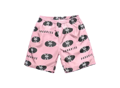 WACKO MARIA Records Nylon Board Shorts "Pink"
