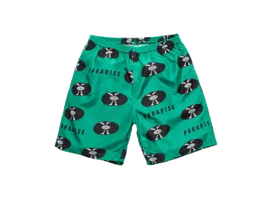 WACKO MARIA Records Nylon Board Shorts "Green"