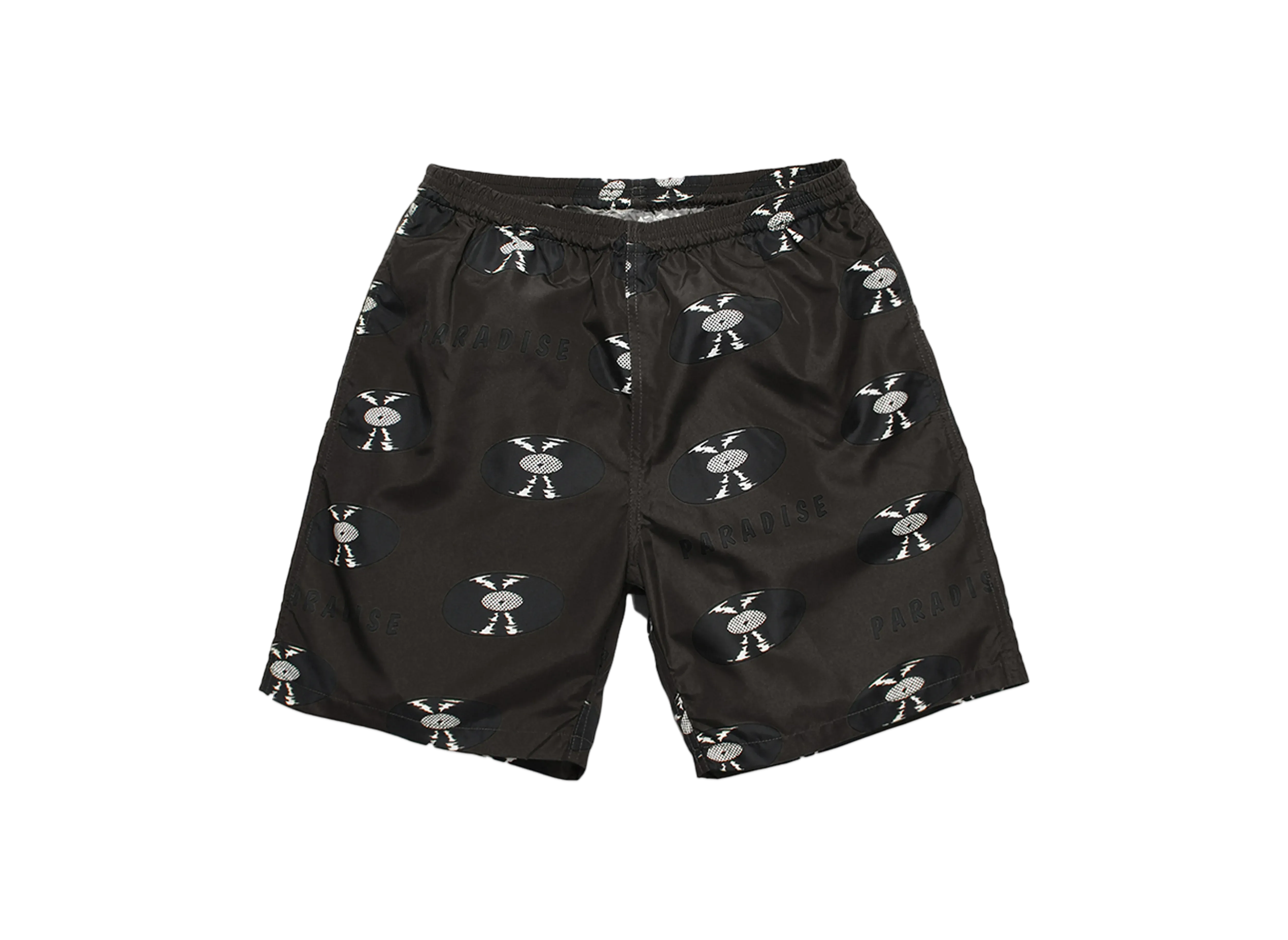 WACKO MARIA Records Nylon Board Shorts "Charcoal"