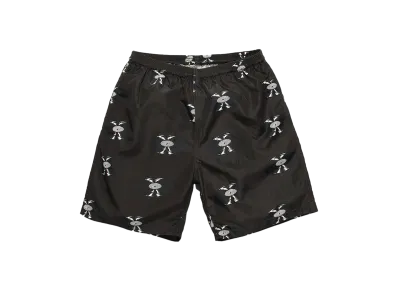 WACKO MARIA Records Nylon Board Shorts "Charcoal"