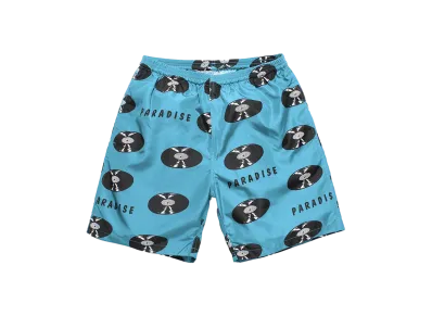 WACKO MARIA Records Nylon Board Shorts "Blue"