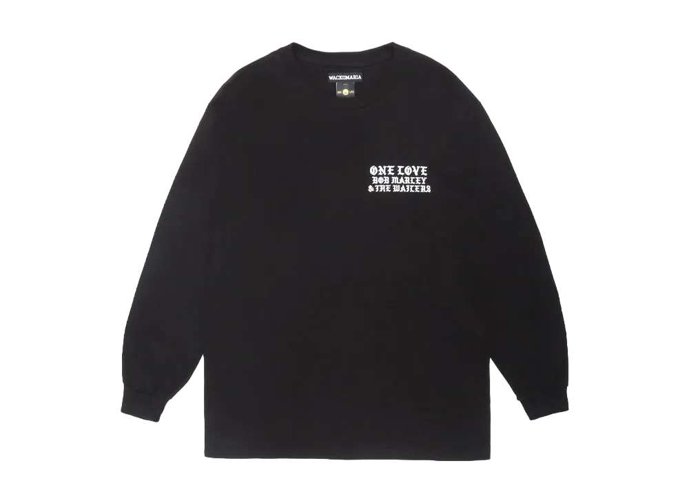 WACKO MARIA x BOB MARLEY Long Sleeve T-Shirt "Black"