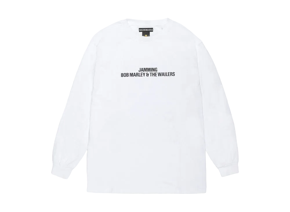 WACKO MARIA x BOB MARLEY Long Sleeve T-Shirt "White"