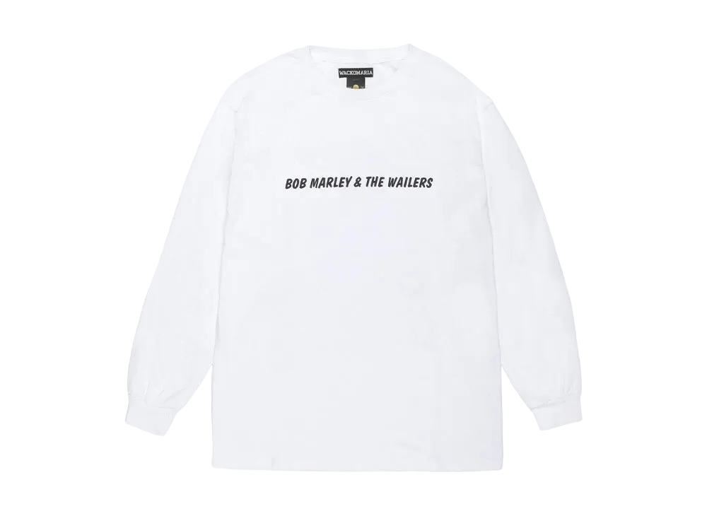 WACKO MARIA x BOB MARLEY Long Sleeve T-Shirt "White"