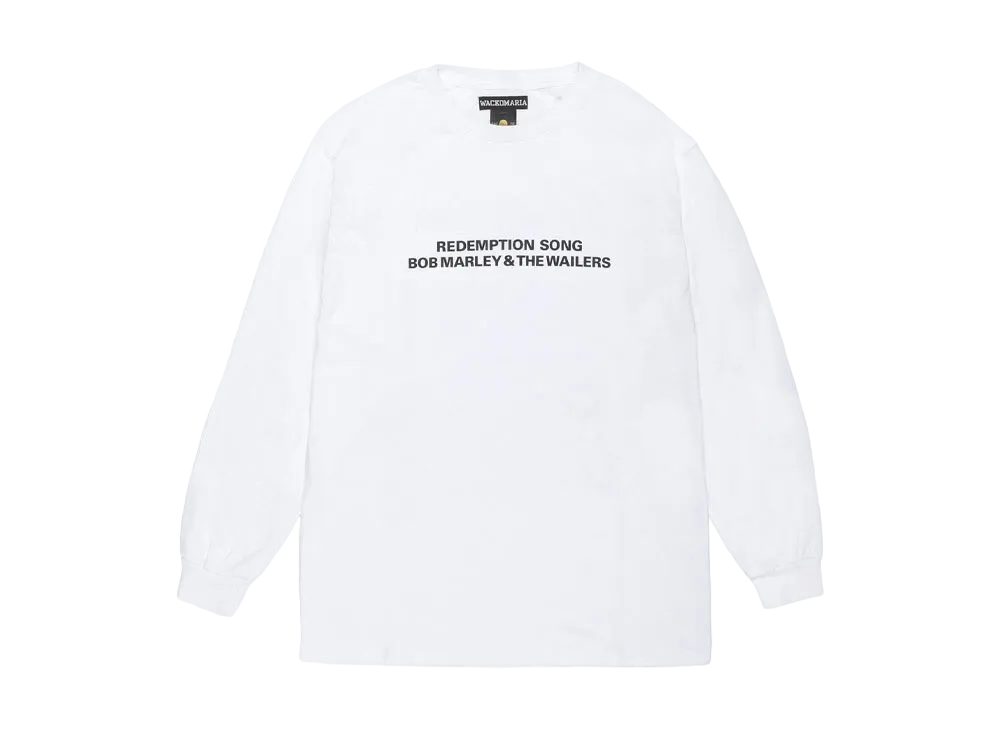 WACKO MARIA x BOB MARLEY Long Sleeve T-Shirt "White"