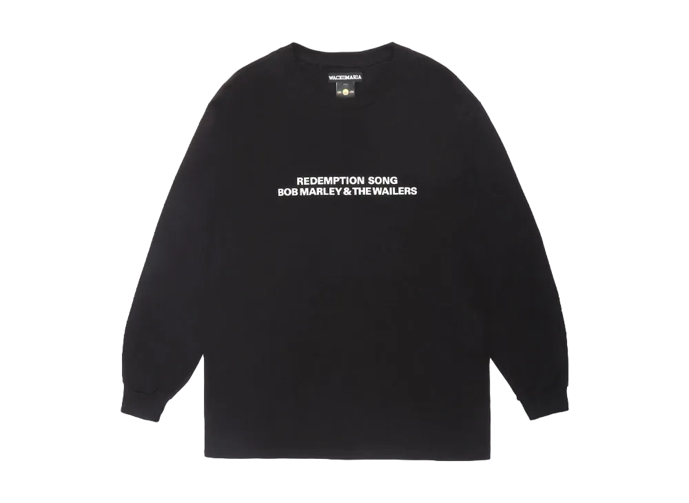 WACKO MARIA x BOB MARLEY Long Sleeve T-Shirt "Black"