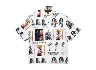 WACKO MARIA x BOB MARLEY Hawaiian Shirt "White"