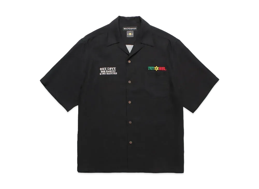 WACKO MARIA x BOB MARLEY Hawaiian Shirt "Black"