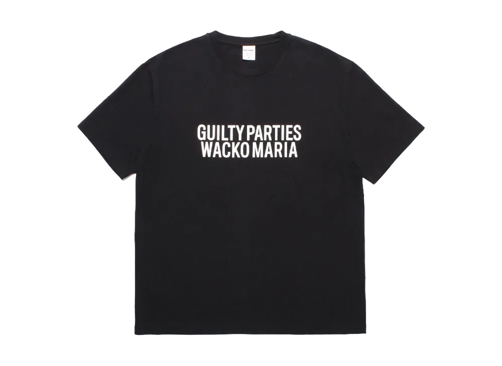 WACKO MARIA Washed Heavy Weight T-Shirt "Black"