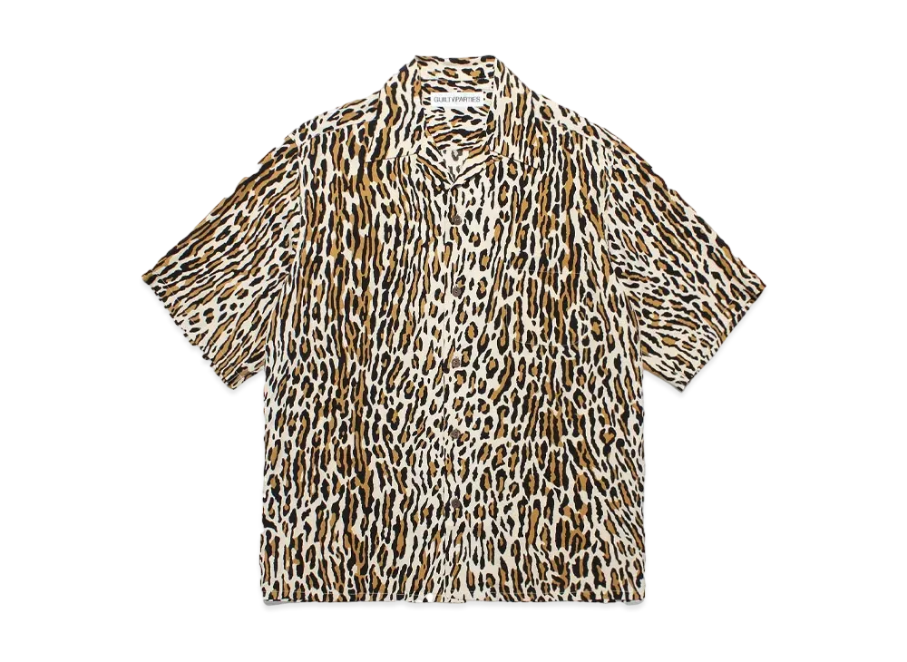 WACKO MARIA Leopard Hawaiian Shirt "Beige"