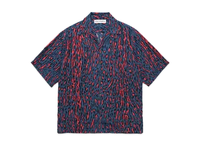 WACKO MARIA Leopard Hawaiian Shirt "Blue"