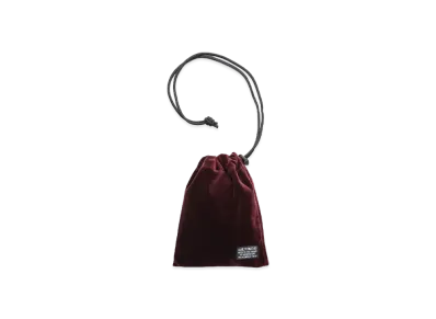 WACKO MARIA Velvet Drawstring Bag "Burgundy"