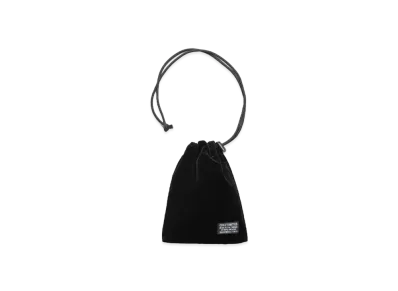 WACKO MARIA Velvet Drawstring Bag "Black"