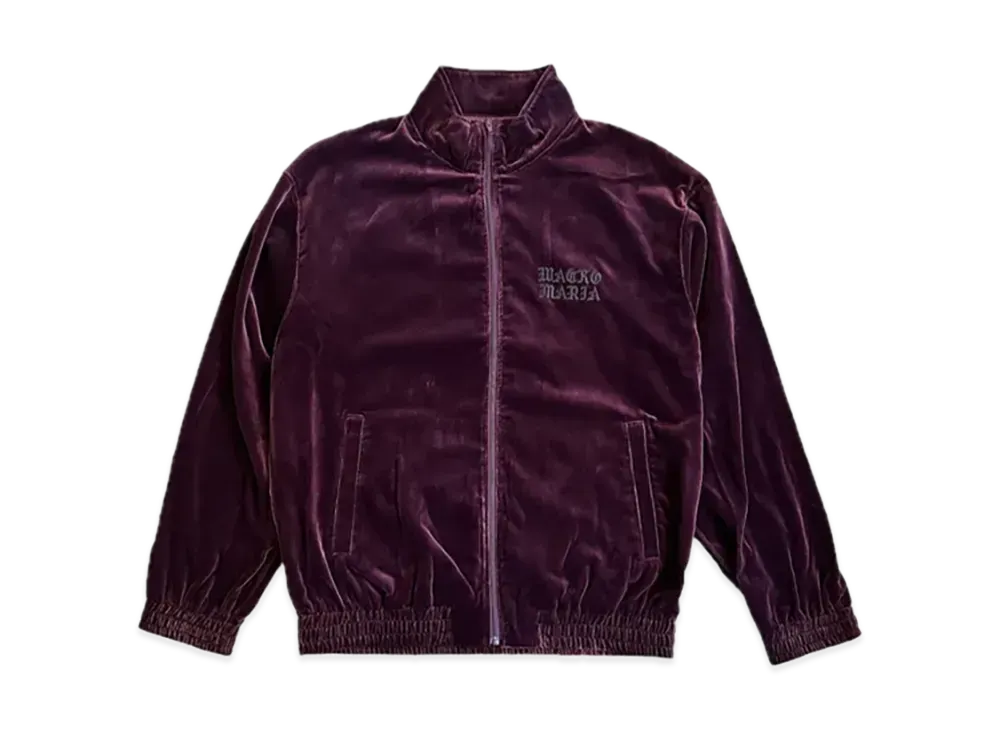 WACKO MARIA Velvet Track Jacket "Burgundy"