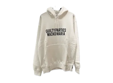 WACKO MARIA Middle Weight Pull Over Hooded Sweat Shirt "White"