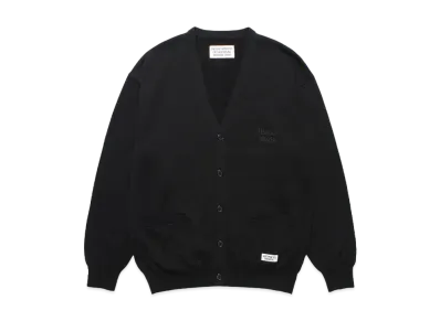 WACKO MARIA Cotton Knit Cardigan "Black"