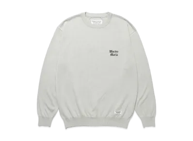 WACKO MARIA Cotton Knit Sweater "Gray"