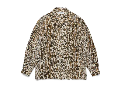 WACKO MARIA Leopard Hawaiian Shirt "Beige"
